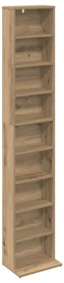 Produktbild von CD Regal Artisan-Eiche 33 x 23,5 x 175 cm Holzwerkstoff