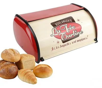 Productafbeelding van Metalen broodtrommels met grote capaciteit - Broodtrommels met antislipbodem - Broodtrommels voor de keuken - Duurzaam - Broodtrommels met veel opbergruimte