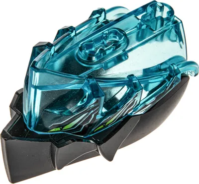 Produktbild von 1x Lego Bionicle Hero Factory Figuren Kopf transp. blau schwarz 15357 15359pb003