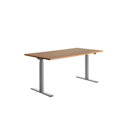 Produktbild von Topstar Sitz-/Steh-Schreibtisch, (B)1.600 mm elektr. höhenverstellbar Buche