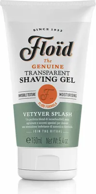 Produktbild von Floïd The Genuine Vetiver Spash, Rasiergel, Männer, Jeder Hauttyp, 150 ml, Anti-Reizung, Feuchtigkeitsspendend, Tube