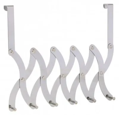 Produktbild von Türgarderobe, verchromt, 6 Haken