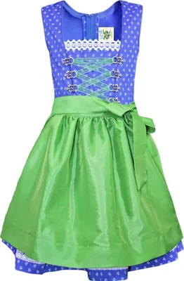 Produktbild von Isar-Trachten Jugend Dirndl "Stefanie" 44867 | Blau Grün Größe: 128