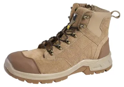 Image de Chaussures de Sécurité Montantes Fischer - Taille 41 - Beige - Résistant et Confortable - D-Work