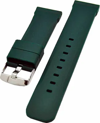Produktbild von Uhrenarmband Silikon Kautschuk 24mm Taucher grün