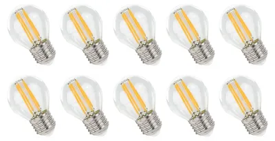 Produktbild von Spectrum E27 LED-Lampe P45 4W 500lm 2700K warmweiß 10 Stück