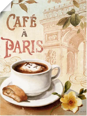 Produktbild von ARTland Poster Kaffee in Europa I Größe: 45x60 cm