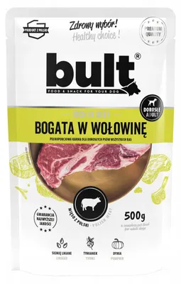Produktbild von BULT Reich an Rindfleisch – Nassfutter für Hunde – 500 g