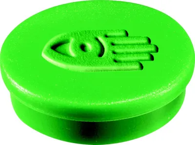 Produktbild von Haftmagnete 30mm Durchmesser grün VE=54x10 Stück