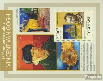 Produktbild von Briefmarken Togo 2013 Mi Block 806 (kompl. Ausgabe) postfrisch Vincent van Gogh