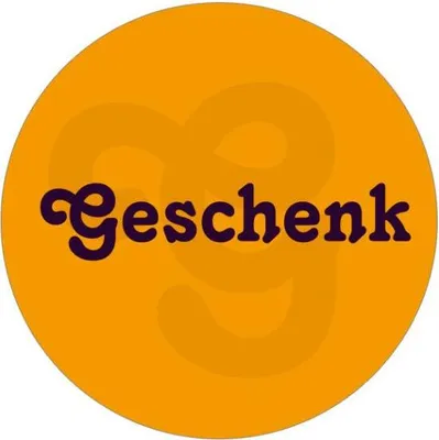 Produktbild von 24x Sticker Geschenk (Motiv 5) 4cm Geschenk Aufkleber runde Spruch Etiketten