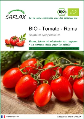 Image de SAFLAX -- Tomate - Roma - 15 graines - Solanum