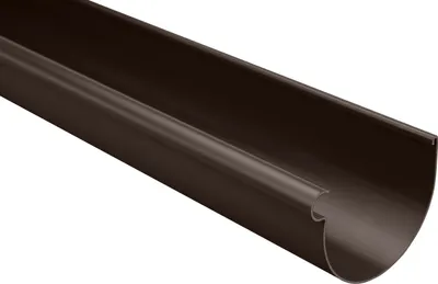 Produktbild von RAINWAY S Dachrinnen Sparpaket (10 Meter, braun) - 90mm halbrund, PVC-U Kunststoff, für Dachflächen > 100m² empfohlen, Regenrinnen PVC Plastik