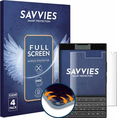 Produktbild von 4x Savvies Fullscreen Schutzfolie für Unihertz Titan 2 Displayschutz Folie Fullcover Klar Transparent
