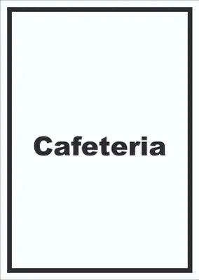 Produktbild von Cafeteria Schild mit Text Restaurant mit Selbstbedienung hochkant A0 (841x1189mm)