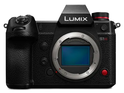 Produktbild von Panasonic Lumix S1H, 24,2 MP, 12000 x 8000 Pixel, CMOS, 6K Ultra HD, Touchscreen, Schwarz