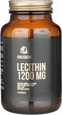 Produktbild von Grassberg Lecithin 1200 mg (60 Caps) Unflavoured - Vitamine,  Mineralien & Gesundheit - Fettsäuren