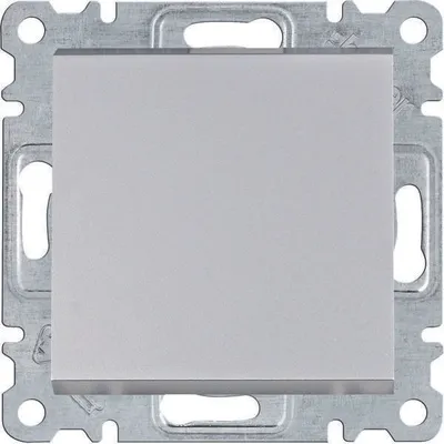 Produktbild von HAGER lumina Einpoliger Schalter silber WL0012