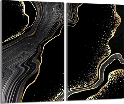 Immagine prodotto di Piastre copriforno 2 pezzi 30x52 Copriforno in Vetroceramica vetro, marmo Golden