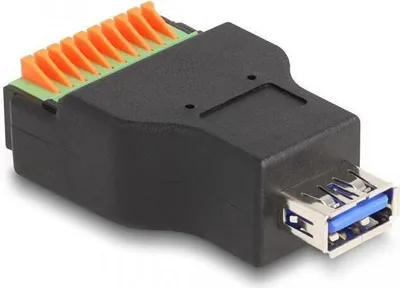 Image de DELOCK USB 3.2 Gen 1 Typ-A Buchse zu Terminalblock Adapter