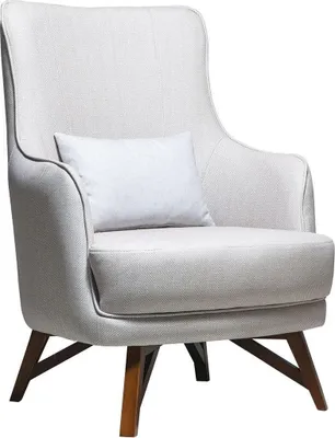 Image de Fauteuil relax blanc Designer Salon moderne Accoudoirs Une place