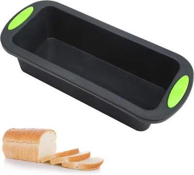 Produktbild von Silikonische Brotform für Kuchen und Brot, BPA-frei, 28 x 12 x 65 cm, grau