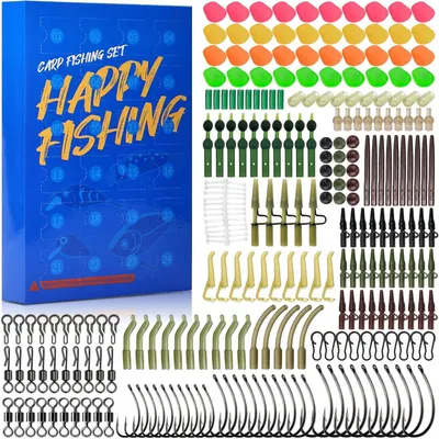 Imagen del producto de Calendario de adviento "Persik" 2026 - 24 artículos - Set de regalos navideños para pescadores - Para hombres, mujeres y jóvenes