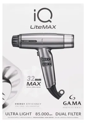 Image de Ga.ma Professional IQ Lite Max Gris - sèche-cheveux