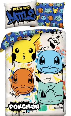 Produktbild von Pokémon Bettwäsche Ver. 17 140 x 200 cm / 70 x 90 cm