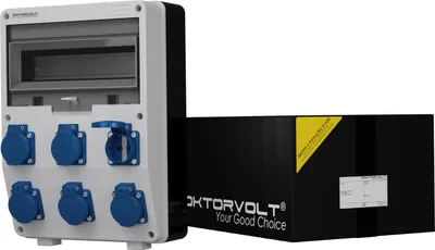 Immagine prodotto di Distributore di corrente Doktorvolt TD 6x230V con combinazione di prese Mennekes 0564