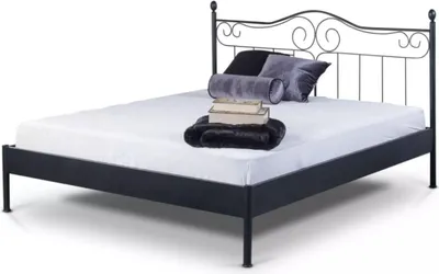 Produktbild von Metallbett Alessia – 200 x 210 cm / schwarz