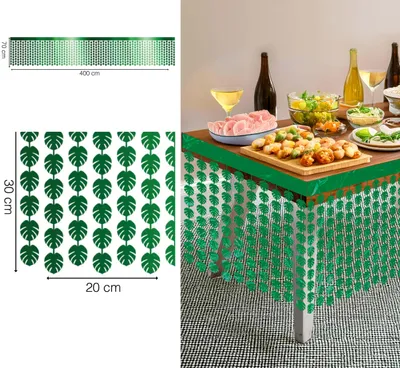 Zdjęcie produktu dla Guirca Tischdeko Blatt 400x70 cm Jeden rozmiar