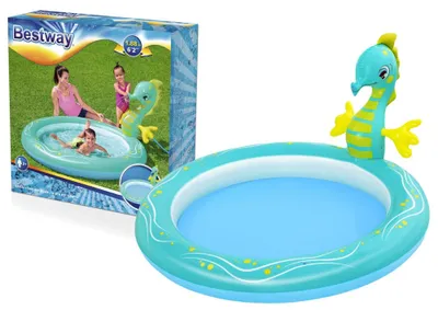 Image de Bestway® Pataugeoire Splashy Seahorse™ 188 x 160 x 86 cm