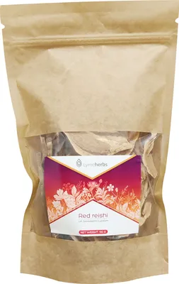 Obrázok produktu pre Červená huba reishi, nakrájaná na plátky (100 g)