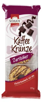 Produktbild von Schulte Kaffeekränze Zartbitter, 175g