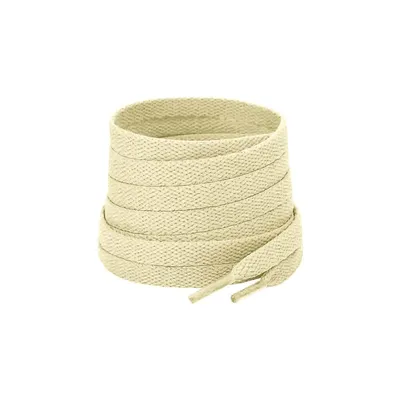 Flache Schnürsenkel in Weiss Creme – 120 cm Länge – 8 mm breit – für Freizeitschuhe und Sneaker