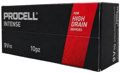 Immagine prodotto di Batteria Alcalina Procell 9V 6LR61 Confezione da 10 Pezzi