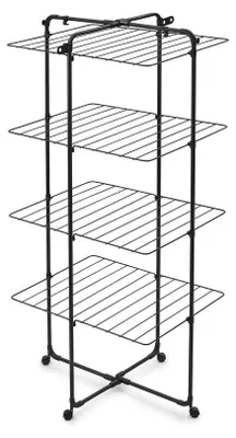 Obrázok produktu pre Brabantia 319303, Stojaci sušiak na bielizeň, Oceľ, Čierna, 30 m, 4 police/políc, 760 mm