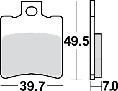 Image de Plaquettes de frein avant pour Yamaha YA 50 R Axis, année de fabrication 1997-1998 - Plaquettes de frein TRW - Neuf