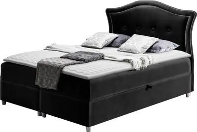 Produktbild von MIRJAN24 Boxspringbett Bedran, Doppelbett mit zwei Bettkästen für die Bettwäsche, Stilvoll Ehebett (Farbe: Magic Velvet 2219, Größe: 180 x 200 cm)
