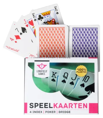 Obrázek produktu pro Hrací karty 100% plast, 2 sady v krabičce Art Dust Box
