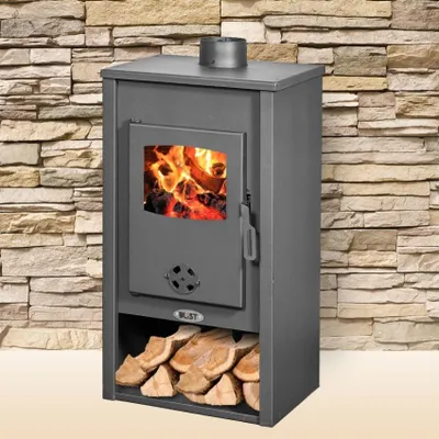Obrázek produktu pro Krbová kamna BLIST B2 E s výměníkem, 9 kW, antracit