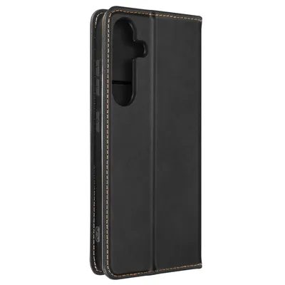 Image de Avizar, étui portefeuille pour Samsung Galaxy S24 / S25 avec rabat magnétique, noir