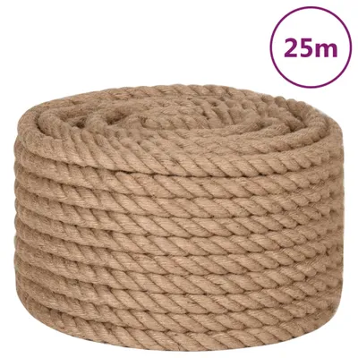 Image de vidaXL Corde de jute 25 m de longueur 20 mm d'épaisseur