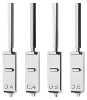 4er-Set gehärtete Stahldüsen 0,4/0,6/0,8 mm für 3D-Drucker