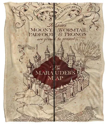 Immagine prodotto di Coperta di Harry Potter, "La Mappa dei Marauders", multicolore, modello standard