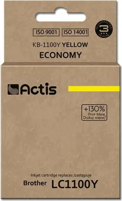 Produktbild von Actis KB-1100Y Tintenpatrone (Ersatz für Brother LC1100Y/980Y; Norm; 19 ml; gelb)