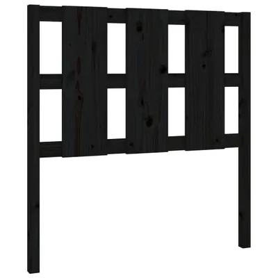 Immagine prodotto di vidaXL Testata del letto nera 105,5x4x100 cm in legno di pino massiccio