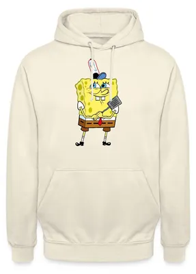 Produktbild von Spreadshirt SpongeBob Schwammkopf Burger Braten Uni Hoodie, M, Vanille-Milchshake