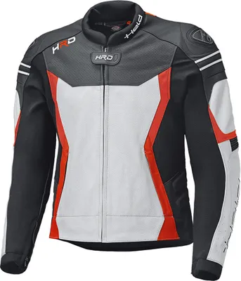 Produktbild von Held Street 3.0 Motorrad Lederjacke, weiß/rot, 52